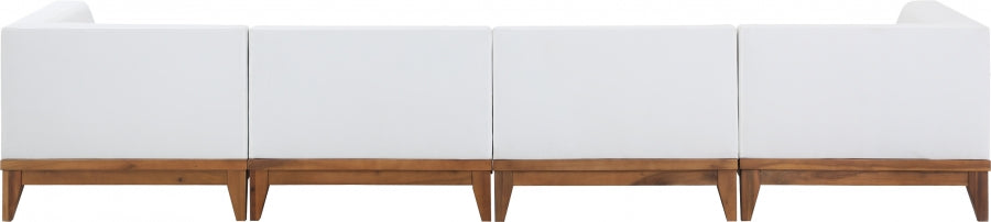 [HOT DEAL] Rio Acacia Wood / Quick Dry Foam Off Outdoor Patio Modular Sofa