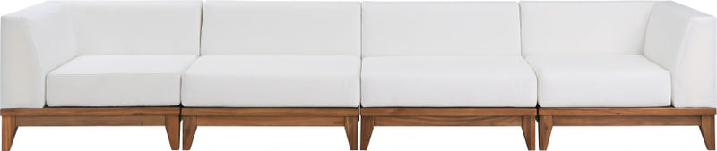 [HOT DEAL] Rio Acacia Wood / Quick Dry Foam Off Outdoor Patio Modular Sofa