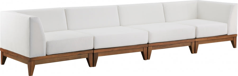 [HOT DEAL] Rio Acacia Wood / Quick Dry Foam Off Outdoor Patio Modular Sofa