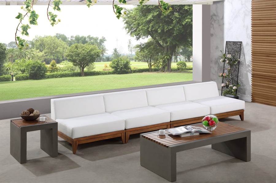 [HOT DEAL] Rio Acacia Wood / Quick Dry Foam Off Outdoor Patio Modular Sofa
