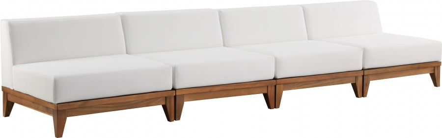 [HOT DEAL] Rio Acacia Wood / Quick Dry Foam Off Outdoor Patio Modular Sofa