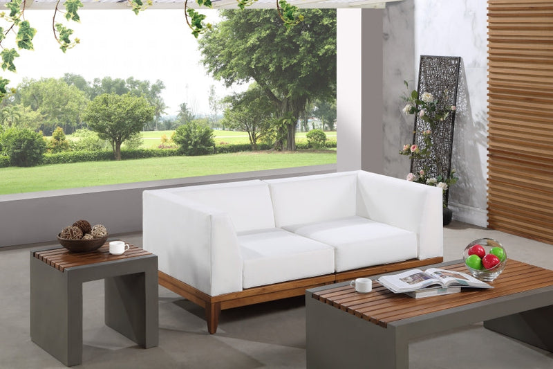 [HOT DEAL] Rio Acacia Wood / Quick Dry Foam Off Outdoor Patio Modular Sofa