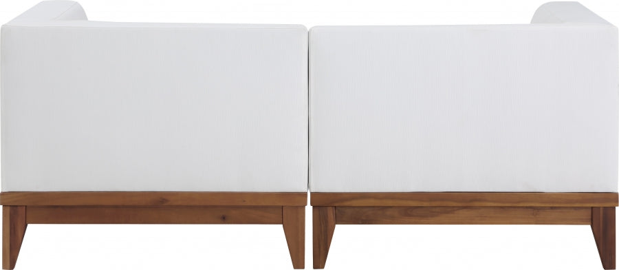 [HOT DEAL] Rio Acacia Wood / Quick Dry Foam Off Outdoor Patio Modular Sofa