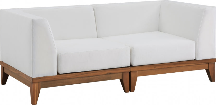 [HOT DEAL] Rio Acacia Wood / Quick Dry Foam Off Outdoor Patio Modular Sofa