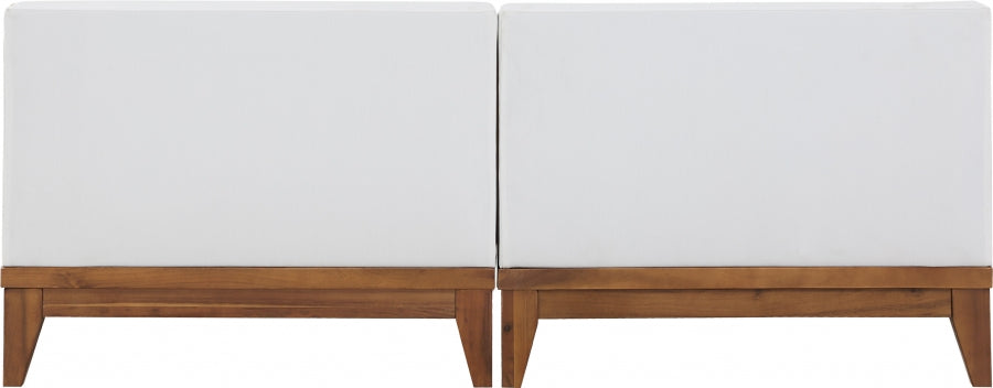 [HOT DEAL] Rio Acacia Wood / Quick Dry Foam Off Outdoor Patio Modular Sofa