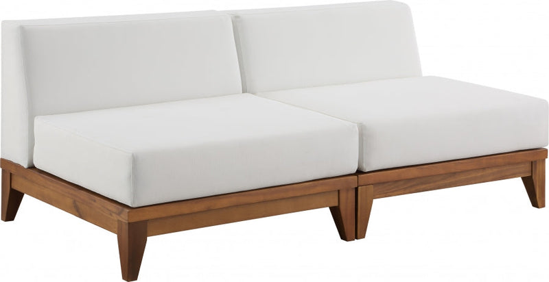 [HOT DEAL] Rio Acacia Wood / Quick Dry Foam Off Outdoor Patio Modular Sofa