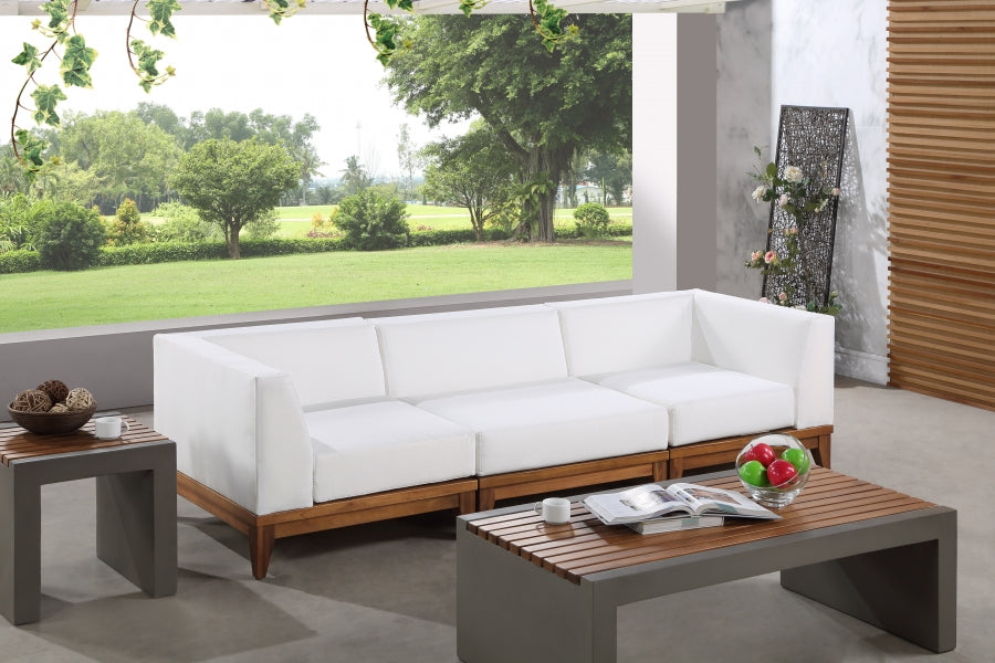 [HOT DEAL] Rio Acacia Wood / Quick Dry Foam Off Outdoor Patio Modular Sofa