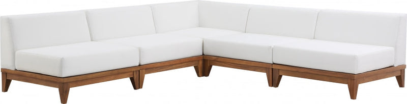 [HOT DEAL] Rio Acacia Wood / Quick Dry Foam Off Outdoor Patio Modular Sectional