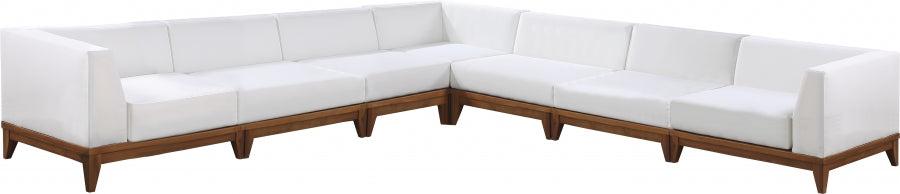 [HOT DEAL] Rio Acacia Wood / Quick Dry Foam Off Outdoor Patio Modular Sectional