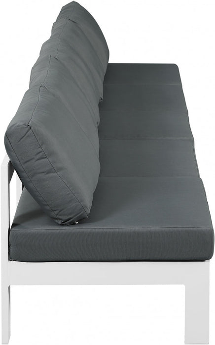 [HOT DEAL] Nizuc Fabric / Foam / Aluminum Grey Outdoor Patio Modular Sofa