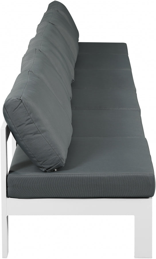 [HOT DEAL] Nizuc Fabric / Foam / Aluminum Grey Outdoor Patio Modular Sofa