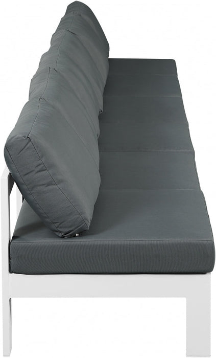 [HOT DEAL] Nizuc Fabric / Foam / Aluminum Grey Outdoor Patio Modular Sofa