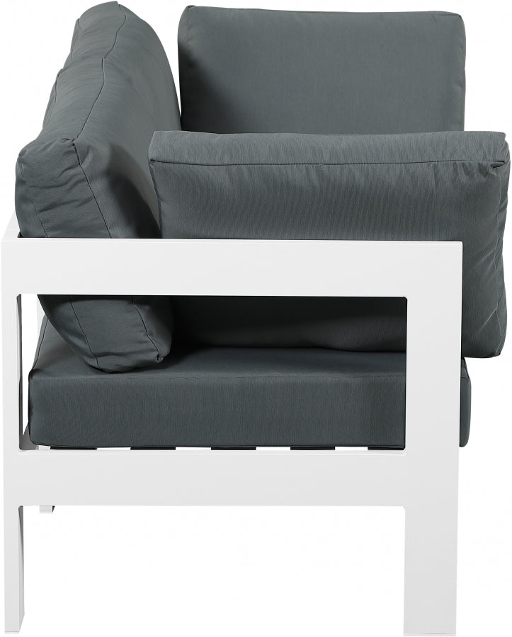 [HOT DEAL] Nizuc Fabric / Foam / Aluminum Grey Outdoor Patio Modular Sofa