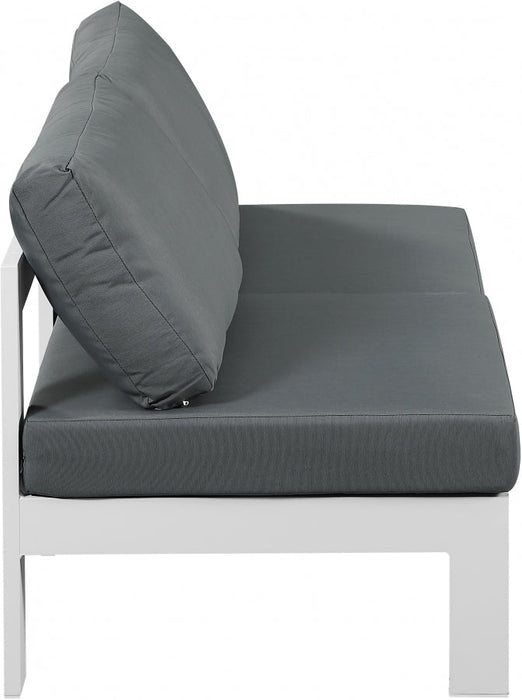 [HOT DEAL] Nizuc Fabric / Foam / Aluminum Grey Outdoor Patio Modular Sofa