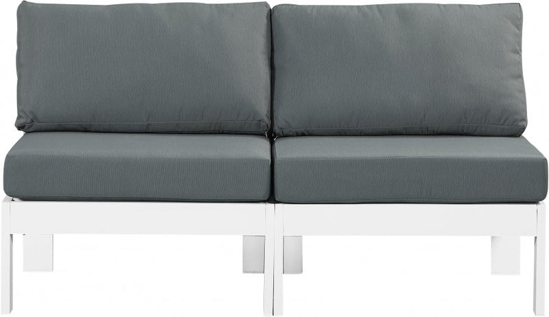 [HOT DEAL] Nizuc Fabric / Foam / Aluminum Grey Outdoor Patio Modular Sofa
