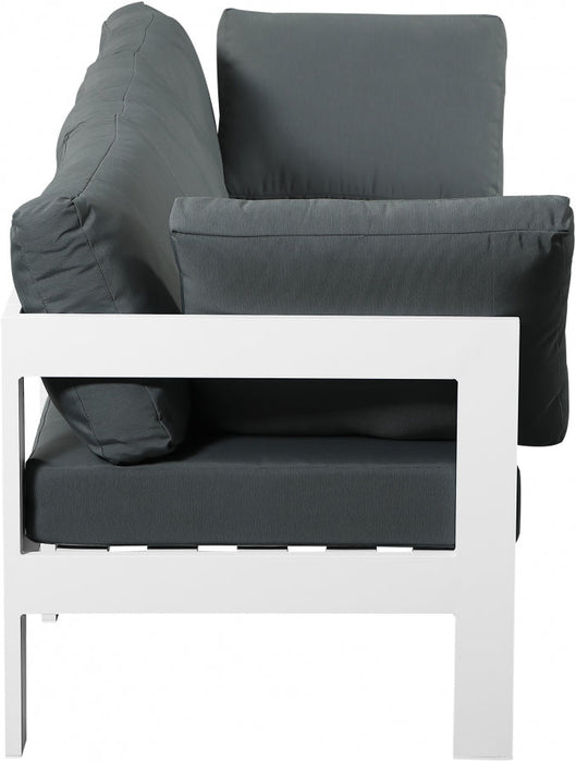 [HOT DEAL] Nizuc Fabric / Foam / Aluminum Grey Outdoor Patio Modular Sofa