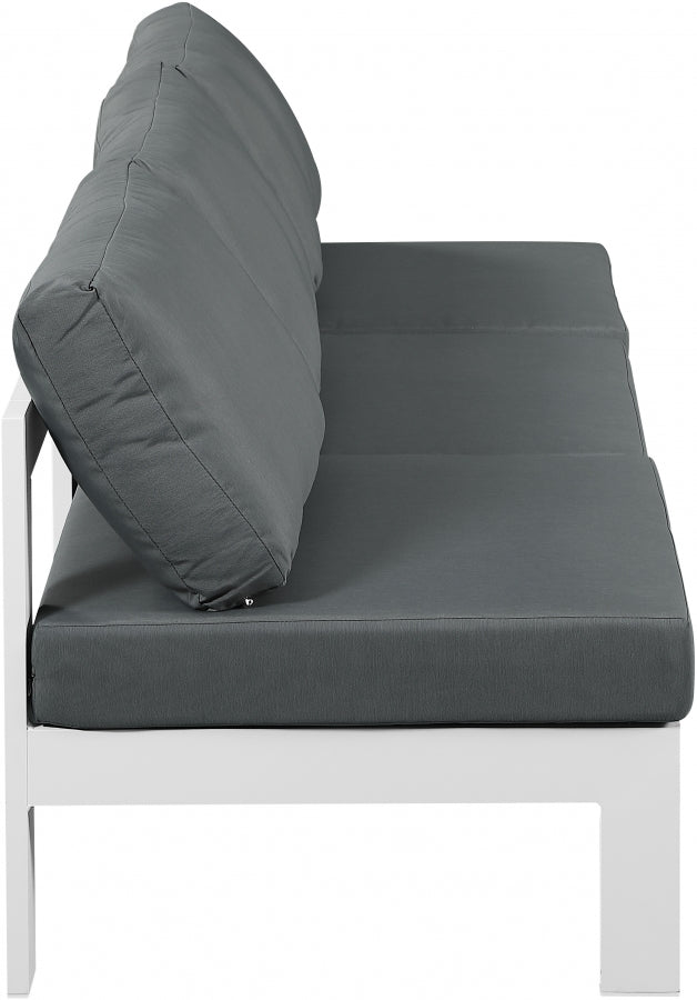 [HOT DEAL] Nizuc Fabric / Foam / Aluminum Grey Outdoor Patio Modular Sofa