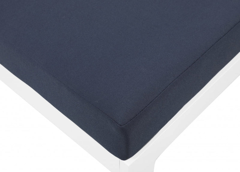 [HOT DEAL] Nizuc Fabric / Foam / Aluminum Navy Outdoor Patio Modular Sofa