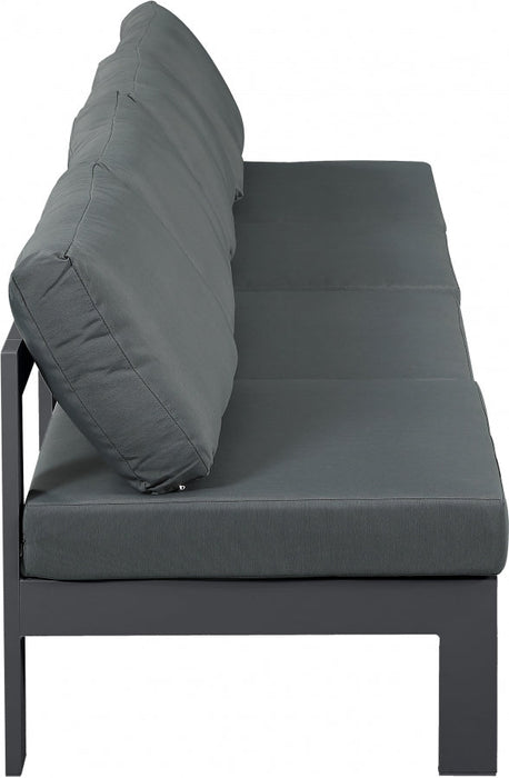 [HOT DEAL] Nizuc Fabric / Foam / Aluminum Grey Outdoor Patio Modular Sofa