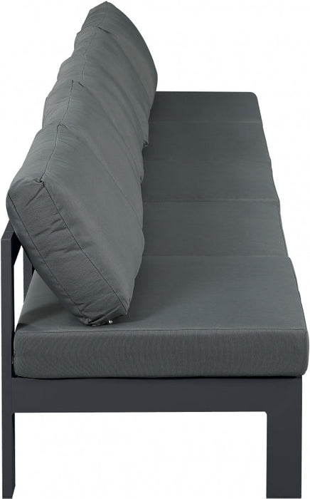 [HOT DEAL] Nizuc Fabric / Foam / Aluminum Grey Outdoor Patio Modular Sofa