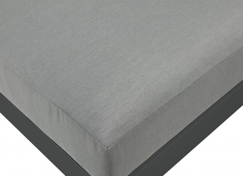 [HOT DEAL] Nizuc Fabric / Foam / Aluminum Grey Outdoor Patio Modular Sofa