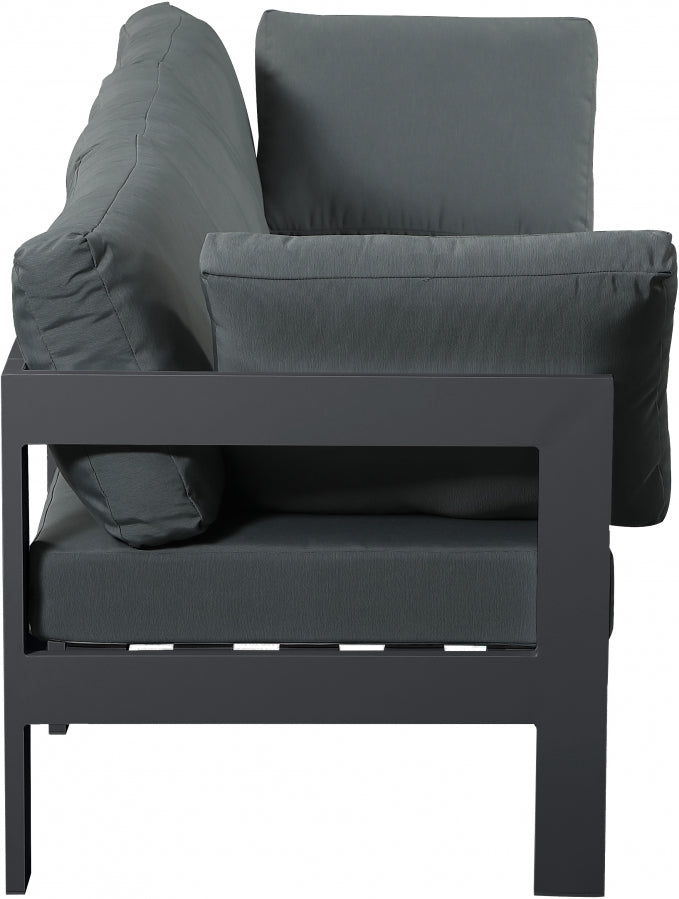 [HOT DEAL] Nizuc Fabric / Foam / Aluminum Grey Outdoor Patio Modular Sofa