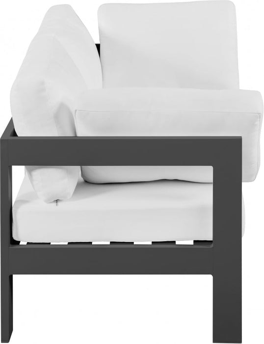 [HOT DEAL] Nizuc Fabric / Foam / Aluminum White Outdoor Patio Modular Sofa