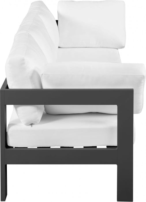 [HOT DEAL] Nizuc Fabric / Foam / Aluminum White Outdoor Patio Modular Sofa