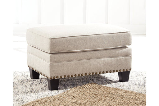 Claredon Linen Ottoman - Lara Furniture