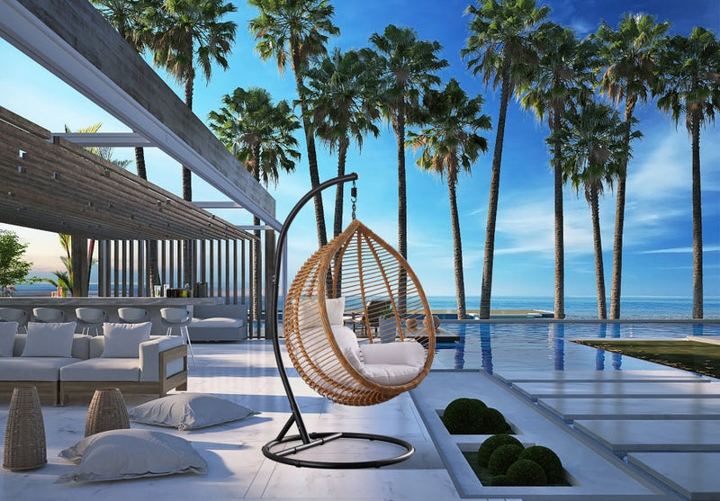 [HOT DEAL] Tarzan Steel Natural Outdoor Patio Swing Chair
