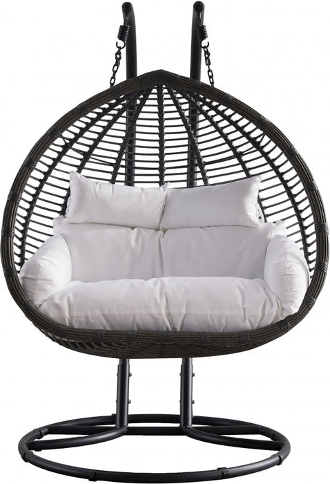 [HOT DEAL] Tarzan Steel Dark Outdoor Patio Double Swing Chair