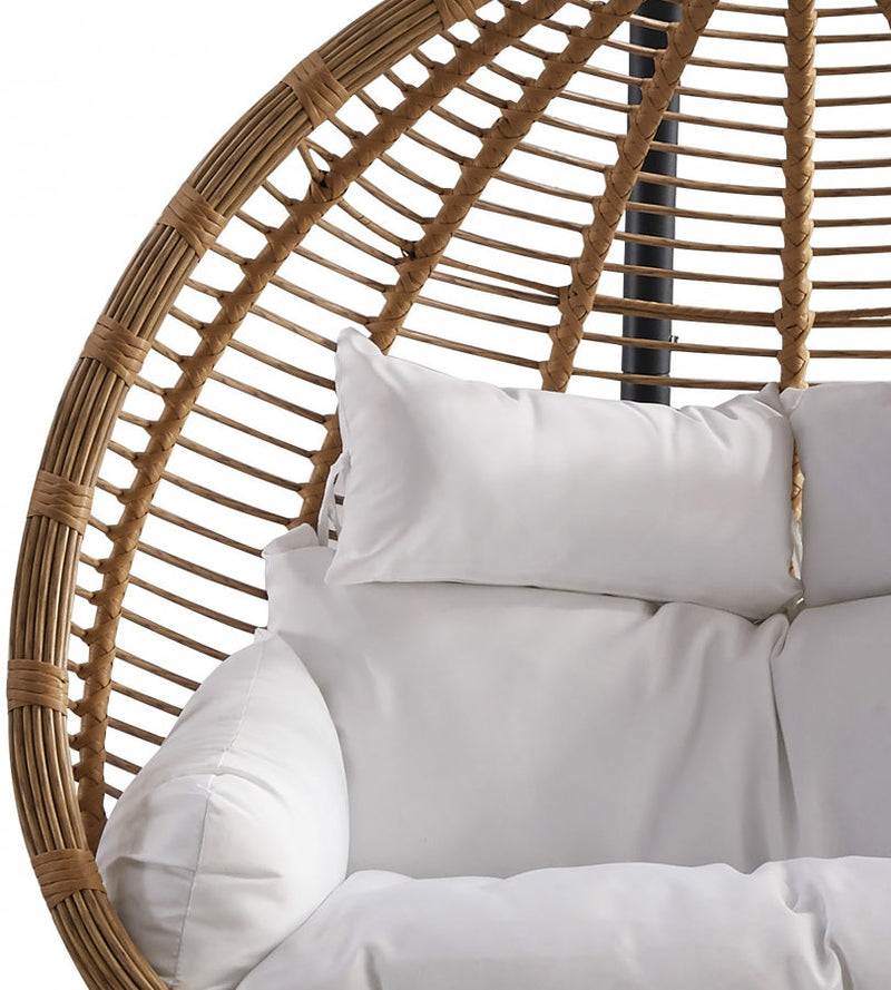[HOT DEAL] Tarzan Steel Natural Outdoor Patio Double Swing Chair