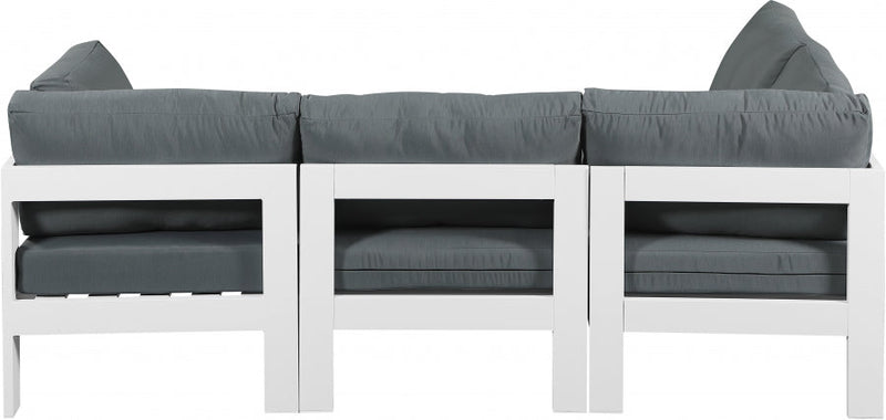 [HOT DEAL] Nizuc Fabric / Foam / Aluminum Grey Outdoor Patio Modular Sectional