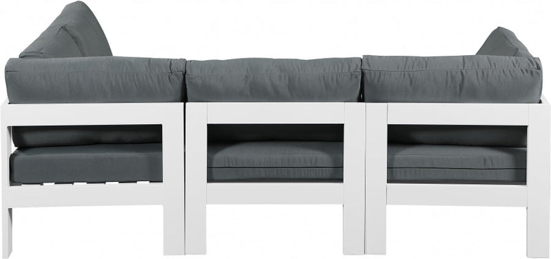 [HOT DEAL] Nizuc Fabric / Foam / Aluminum Grey Outdoor Patio Modular Sectional