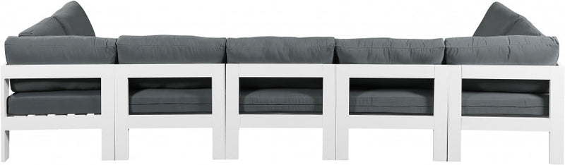 [HOT DEAL] Nizuc Fabric / Foam / Aluminum Grey Outdoor Patio Modular Sectional