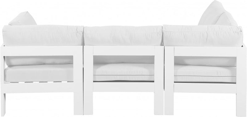 [HOT DEAL] Nizuc Fabric / Foam / Aluminum White Outdoor Patio Modular Sectional