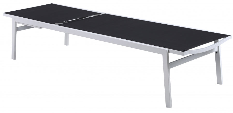 [HOT DEAL] Santorini Aluminum Black Outdoor Patio Aluminum Mesh Chaise Lounge Chair