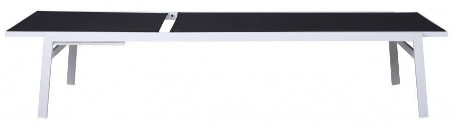 [HOT DEAL] Santorini Aluminum Black Outdoor Patio Aluminum Mesh Chaise Lounge Chair