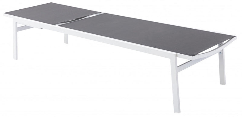 [HOT DEAL] Santorini Aluminum Grey Outdoor Patio Aluminum Mesh Chaise Lounge Chair