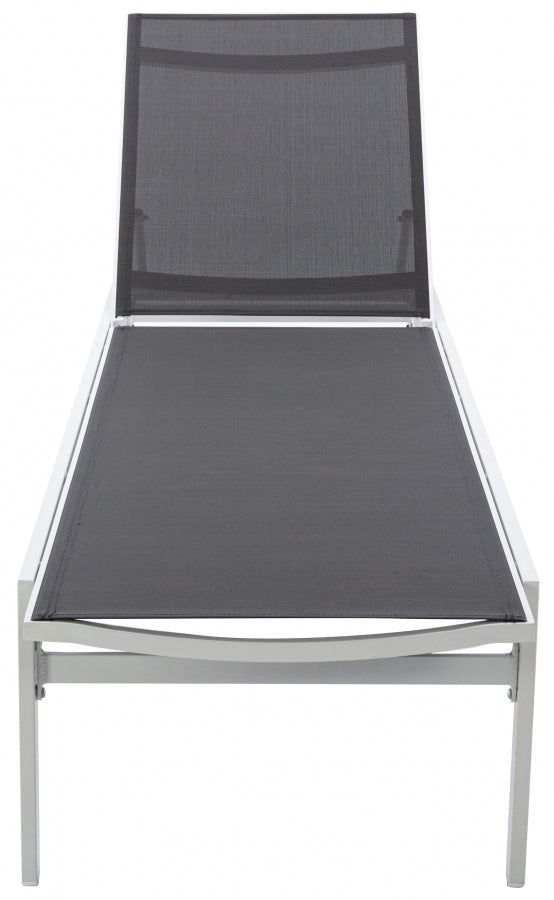 [HOT DEAL] Santorini Aluminum Grey Outdoor Patio Aluminum Mesh Chaise Lounge Chair