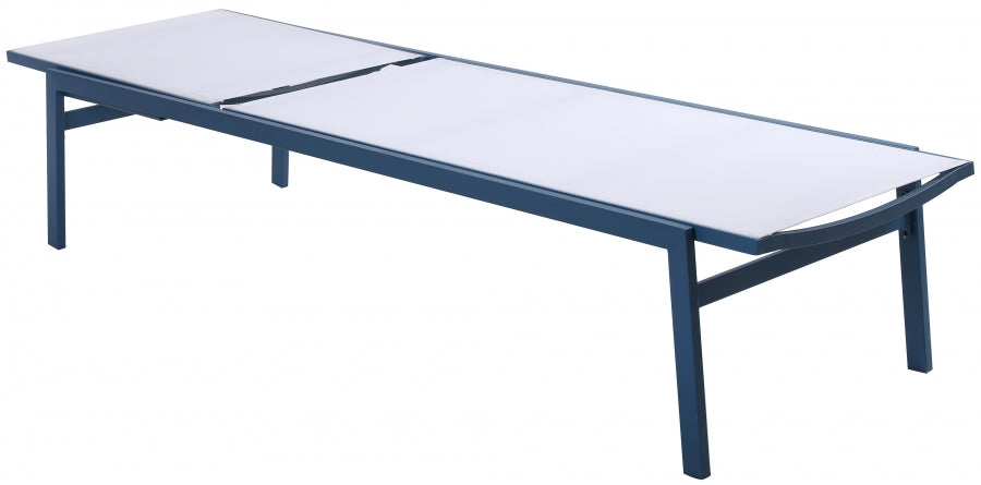 [HOT DEAL] Santorini Aluminum White Outdoor Patio Aluminum Mesh Chaise Lounge Chair