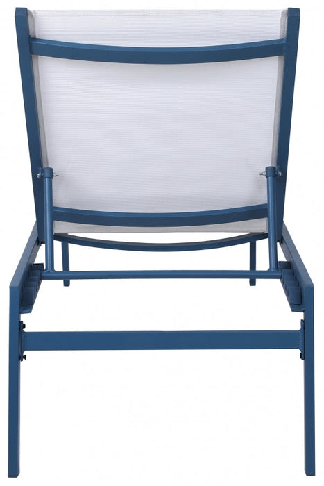 [HOT DEAL] Santorini Aluminum White Outdoor Patio Aluminum Mesh Chaise Lounge Chair