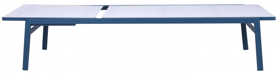 [HOT DEAL] Santorini Aluminum White Outdoor Patio Aluminum Mesh Chaise Lounge Chair