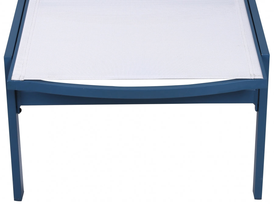 [HOT DEAL] Santorini Aluminum White Outdoor Patio Aluminum Mesh Chaise Lounge Chair