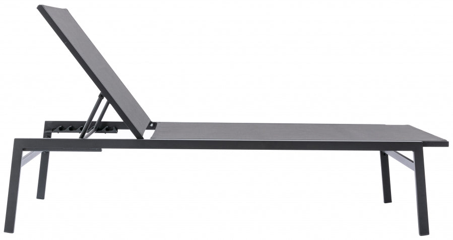 [HOT DEAL] Santorini Aluminum Grey Outdoor Patio Aluminum Mesh Chaise Lounge Chair