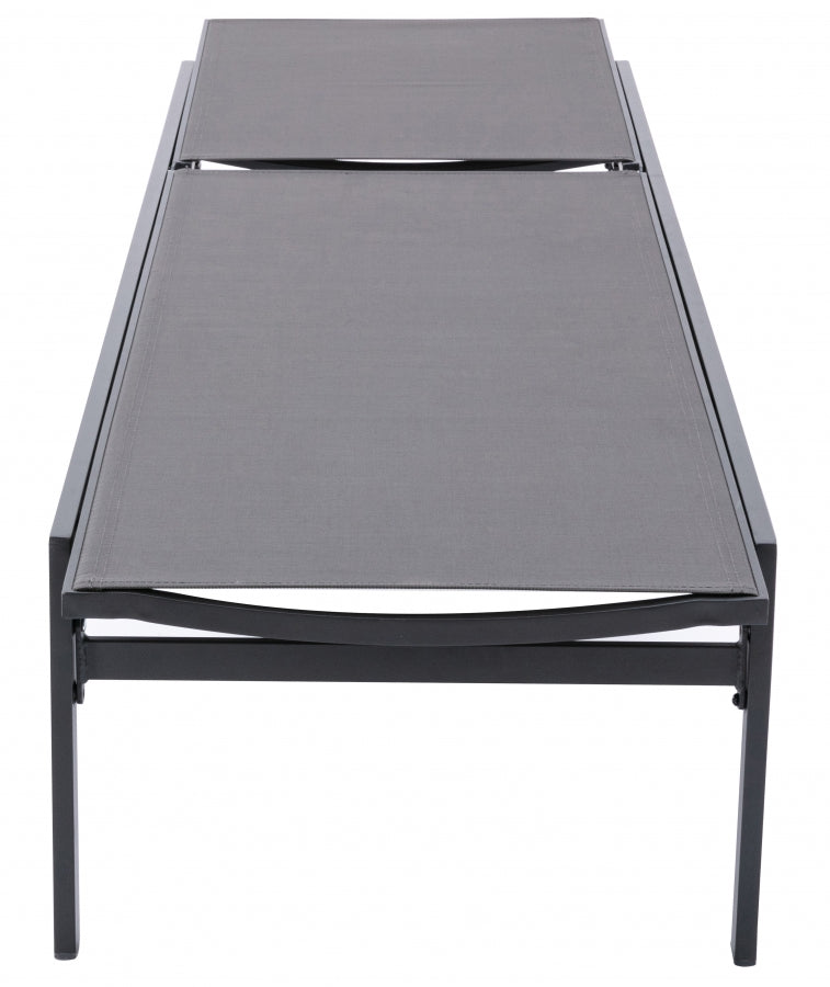 [HOT DEAL] Santorini Aluminum Grey Outdoor Patio Aluminum Mesh Chaise Lounge Chair