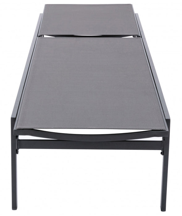 [HOT DEAL] Santorini Aluminum Grey Outdoor Patio Aluminum Mesh Chaise Lounge Chair