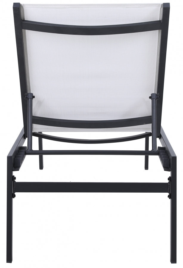 [HOT DEAL] Santorini Aluminum White Outdoor Patio Aluminum Mesh Chaise Lounge Chair