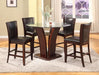 Camelia Espresso Round Counter Height Set - Lara Furniture