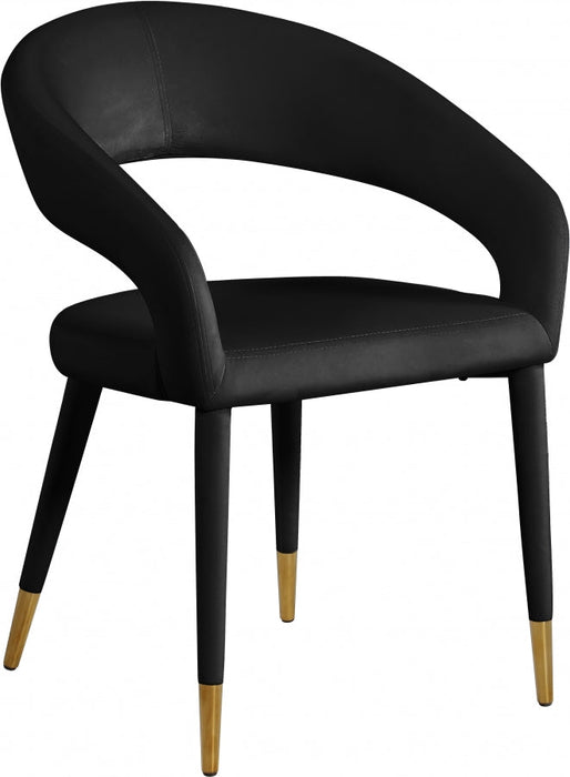 Destiny Metal / Stainless Steel / Foam / Fabric Black Dining Chair